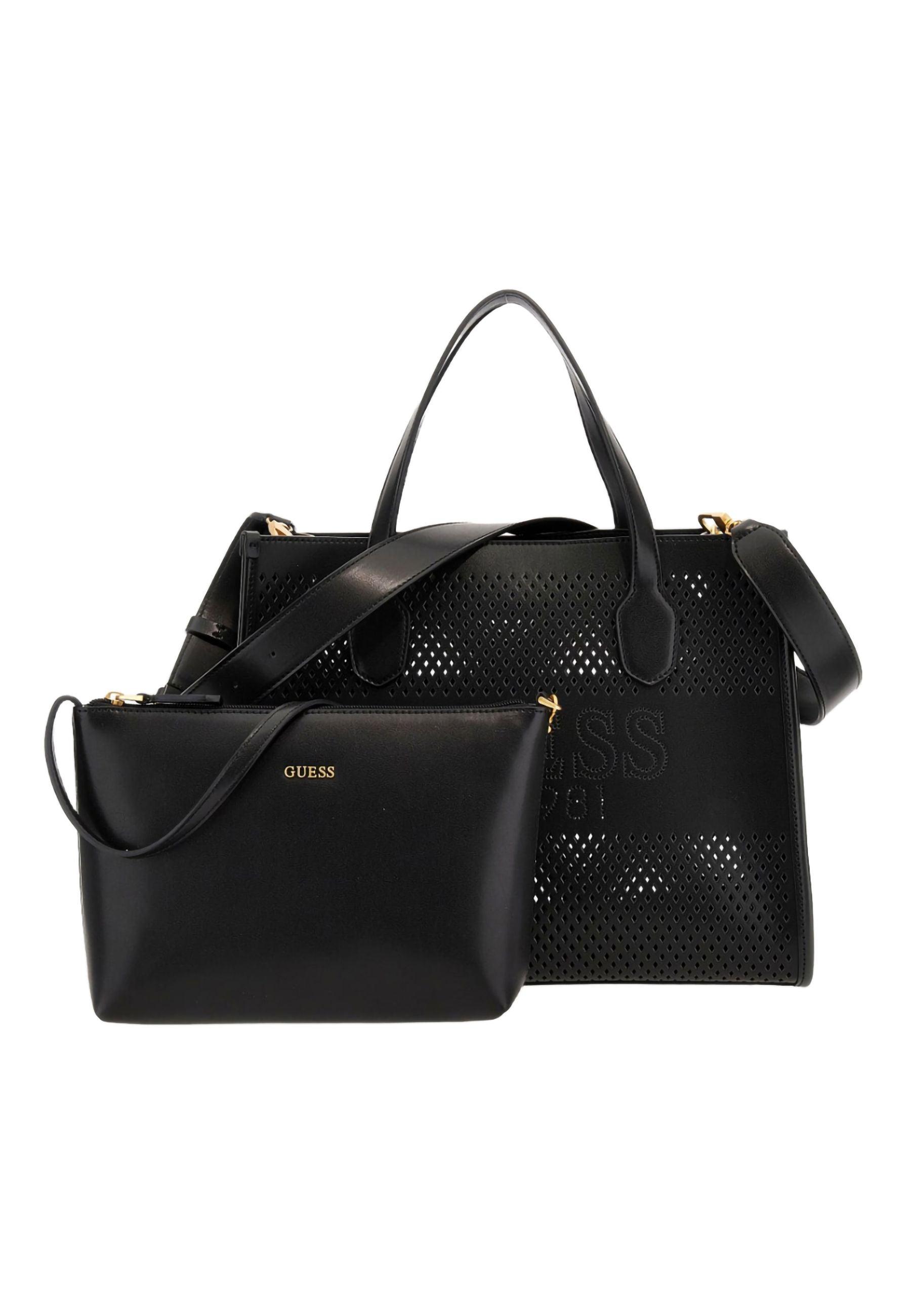 GUESS Katey Borsa Tote Perforata Black WH876922 - Sandrini Calzature e Abbigliamento