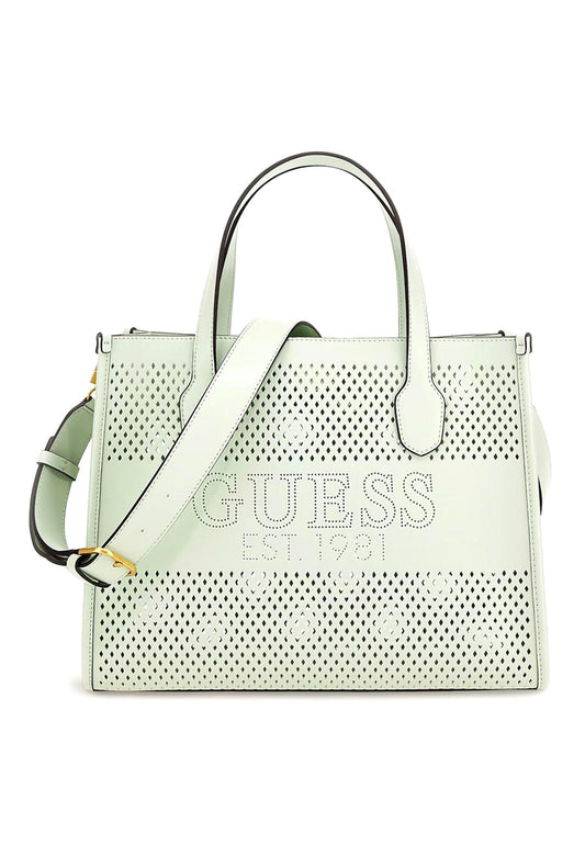 GUESS Katey Borsa Tote Perforata Mint WH876922 - Sandrini Calzature e Abbigliamento