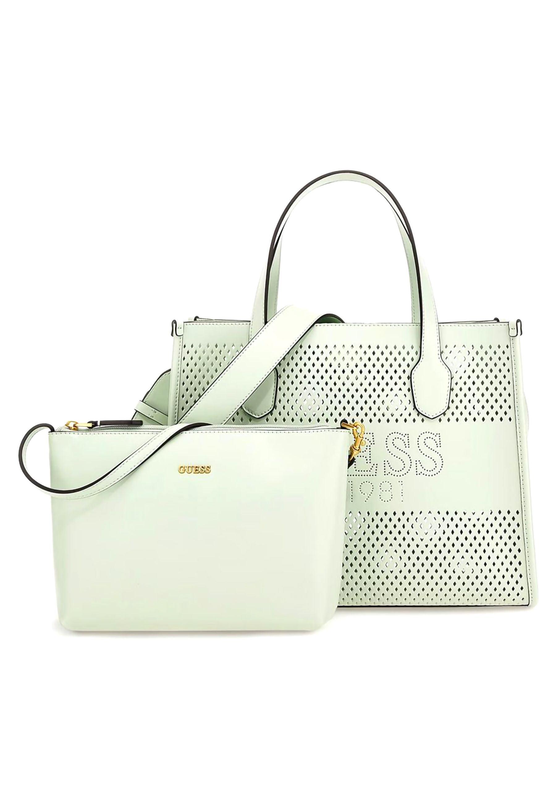 GUESS Katey Borsa Tote Perforata Mint WH876922 - Sandrini Calzature e Abbigliamento