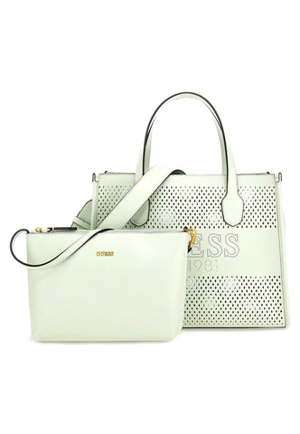 GUESS Katey Borsa Tote Perforata Mint WH876922 - Sandrini Calzature e Abbigliamento