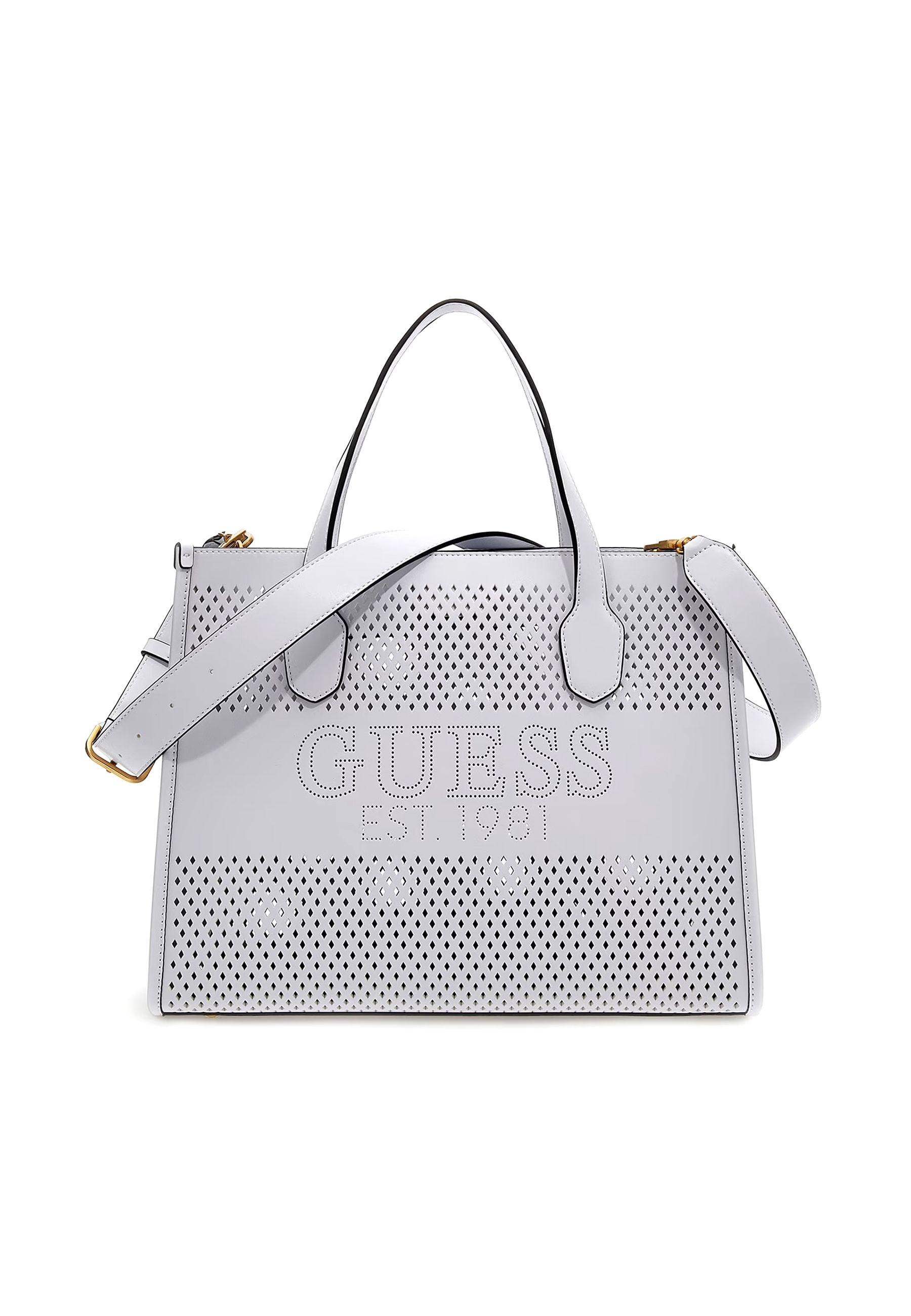 GUESS Katey Borsa Tote Perforata White WH876922 - Sandrini Calzature e Abbigliamento