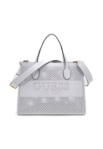GUESS Katey Borsa Tote Perforata White WH876922 - Sandrini Calzature e Abbigliamento