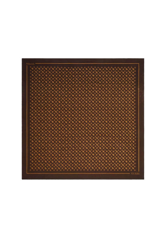 GUESS Kefiah Foulard Donna Brown Ocre AW9987POL03 - Sandrini Calzature e Abbigliamento