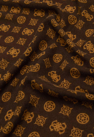 GUESS Kefiah Foulard Donna Brown Ocre AW9987POL03 - Sandrini Calzature e Abbigliamento