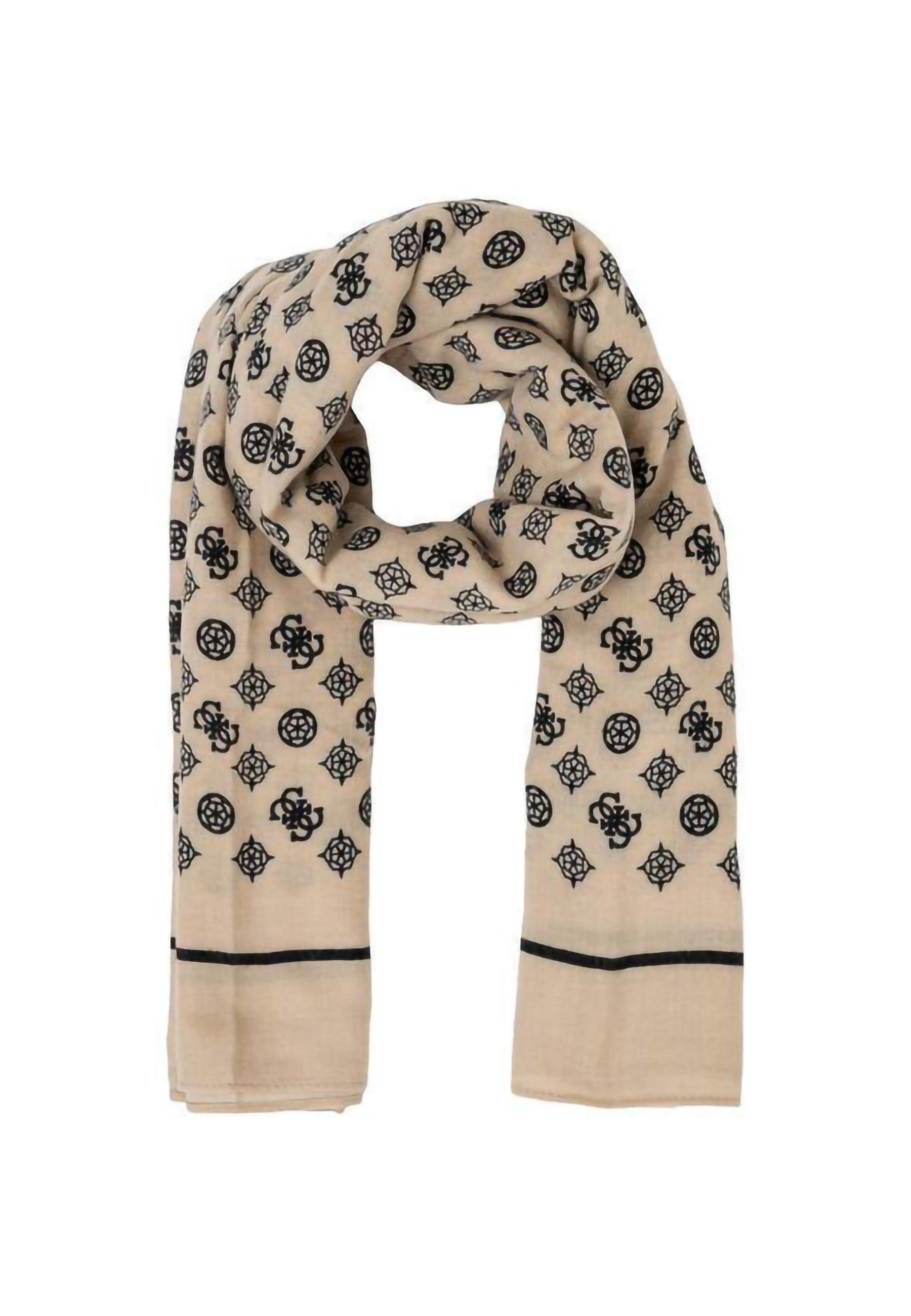 GUESS Kefiah Foulard Donna Cream Beige AW9987POL03 - Sandrini Calzature e Abbigliamento