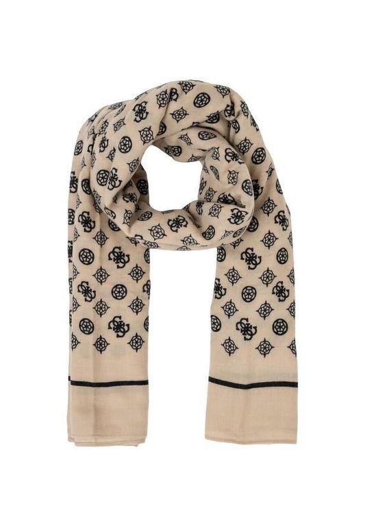 GUESS Kefiah Foulard Donna Cream Beige AW9987POL03 - Sandrini Calzature e Abbigliamento