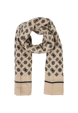 GUESS Kefiah Foulard Donna Cream Beige AW9987POL03 - Sandrini Calzature e Abbigliamento