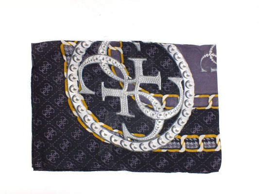 GUESS Kefiah Pashmina Printed Sciarpa Loghi Coal AW8677MOD03 - Sandrini Calzature e Abbigliamento