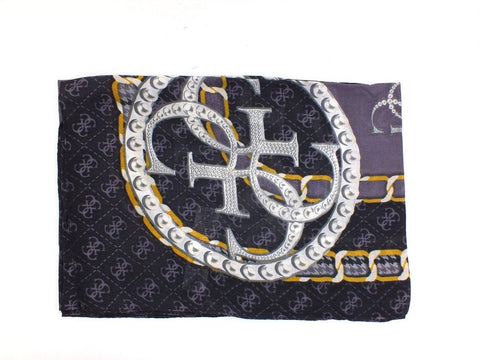 GUESS Kefiah Pashmina Printed Sciarpa Loghi Coal AW8677MOD03 - Sandrini Calzature e Abbigliamento