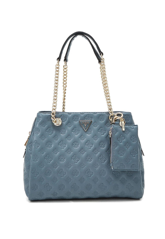 GUESS La Femme Borsa Satchel Girlfriend Azzurro Slate PD868910 - Sandrini Calzature e Abbigliamento