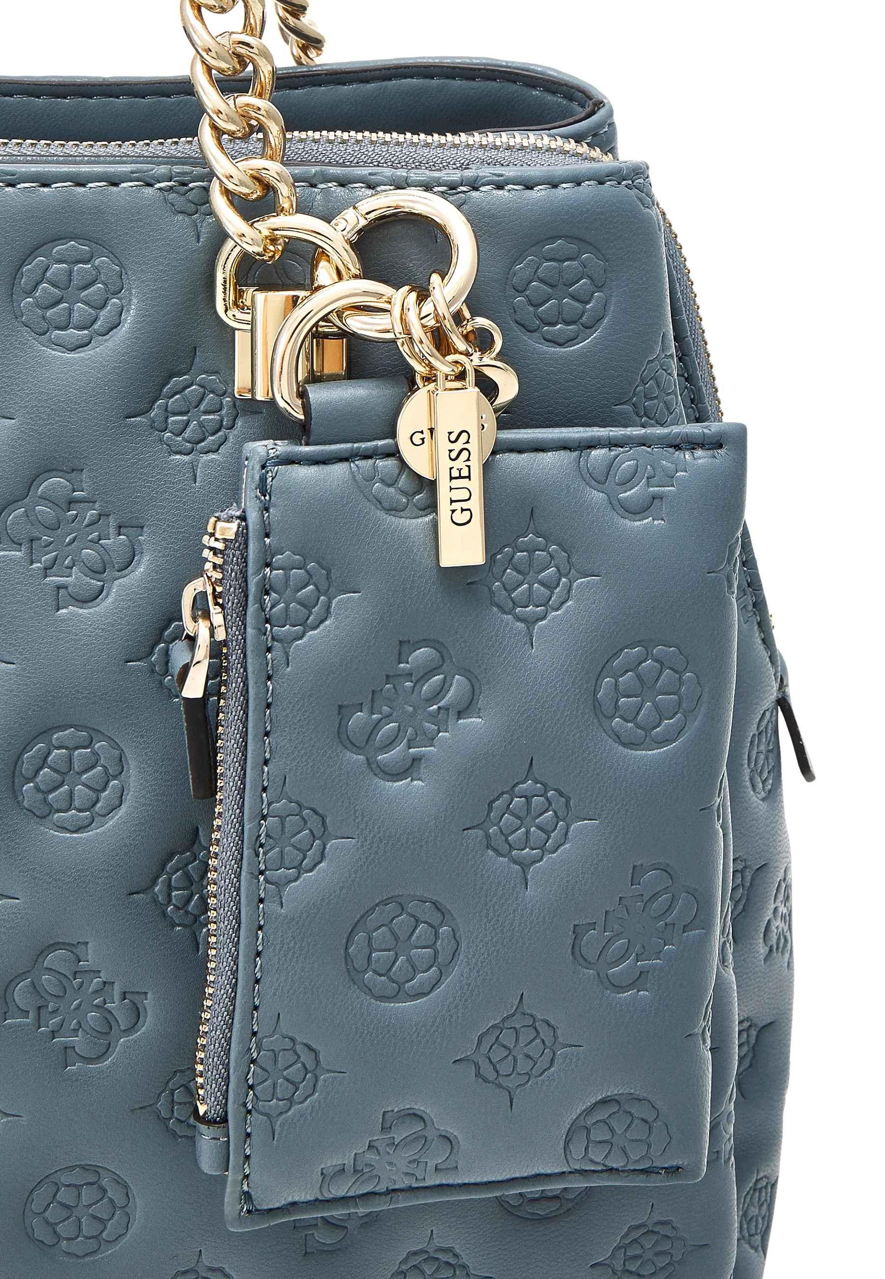 GUESS La Femme Borsa Satchel Girlfriend Azzurro Slate PD868910 - Sandrini Calzature e Abbigliamento