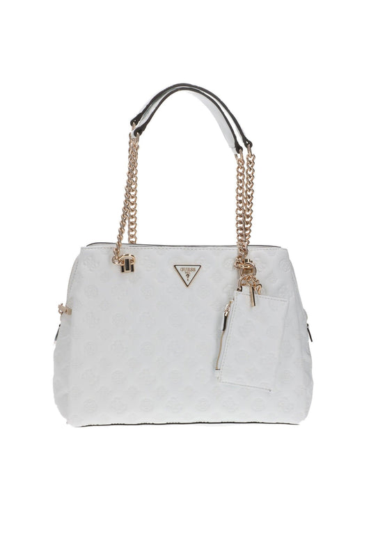 GUESS La Femme Borsa Satchel Loghi White PD868910 - Sandrini Calzature e Abbigliamento