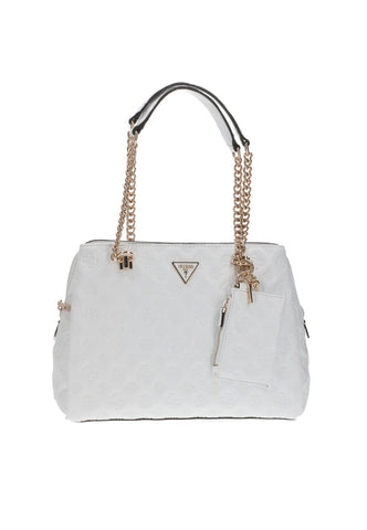 GUESS La Femme Borsa Satchel Loghi White PD868910 - Sandrini Calzature e Abbigliamento