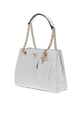 GUESS La Femme Borsa Satchel Loghi White PD868910 - Sandrini Calzature e Abbigliamento