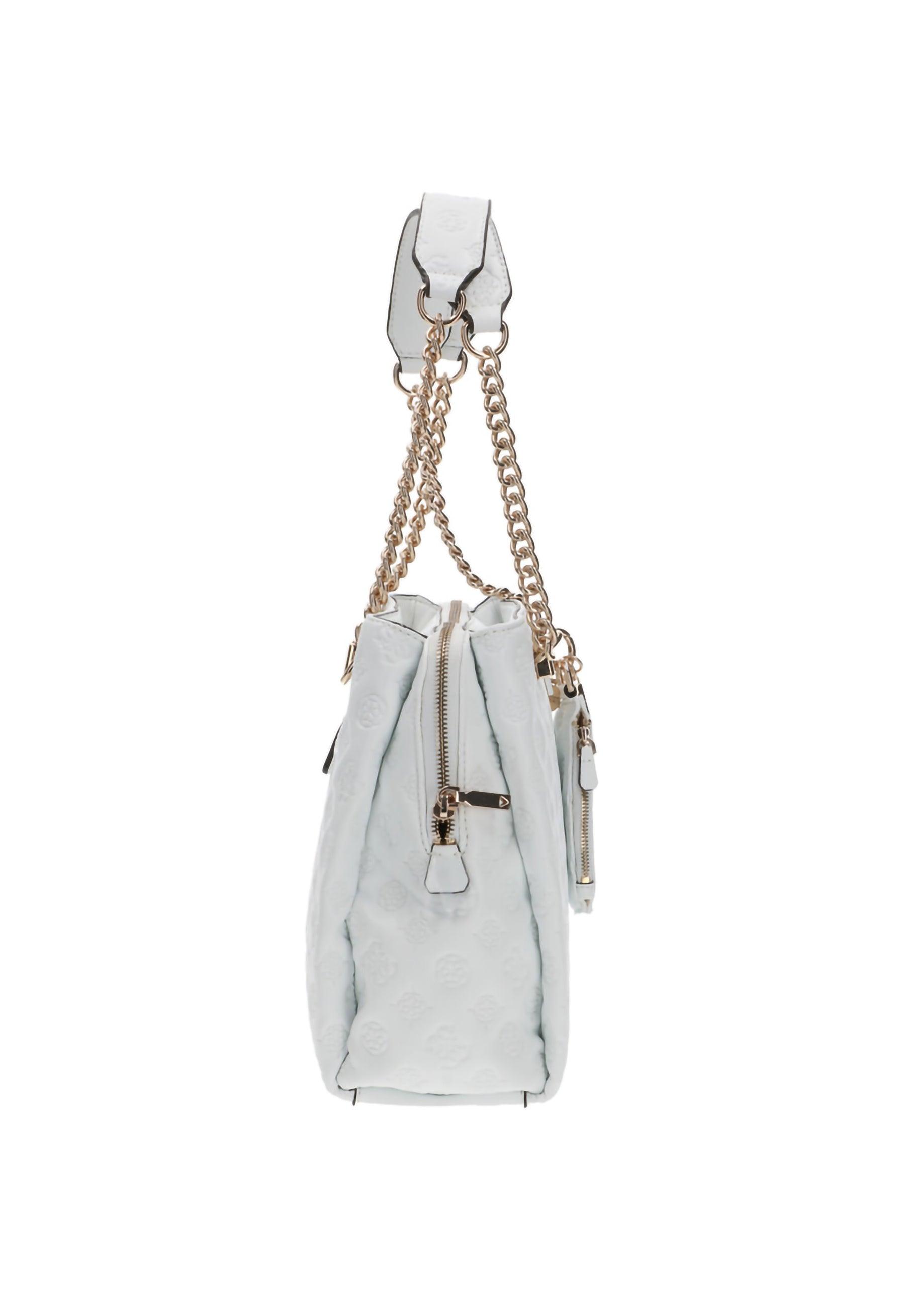 GUESS La Femme Borsa Satchel Loghi White PD868910 - Sandrini Calzature e Abbigliamento