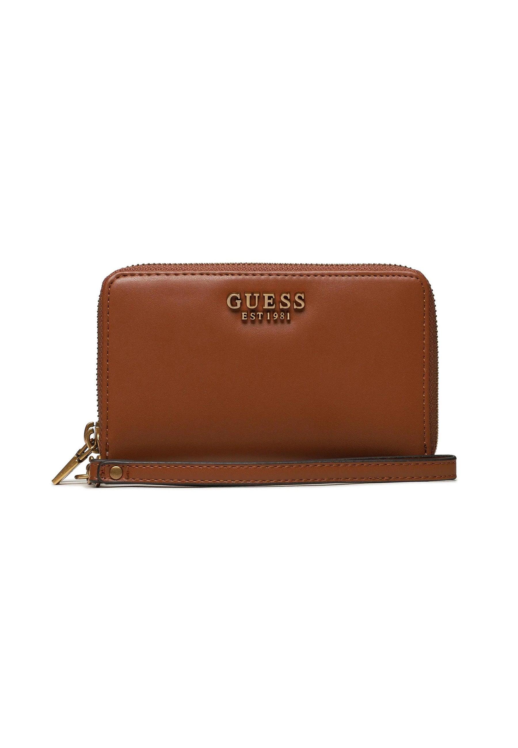 GUESS Laurel Portafoglio Donna Cognac Marrone VX850064 - Sandrini Calzature e Abbigliamento