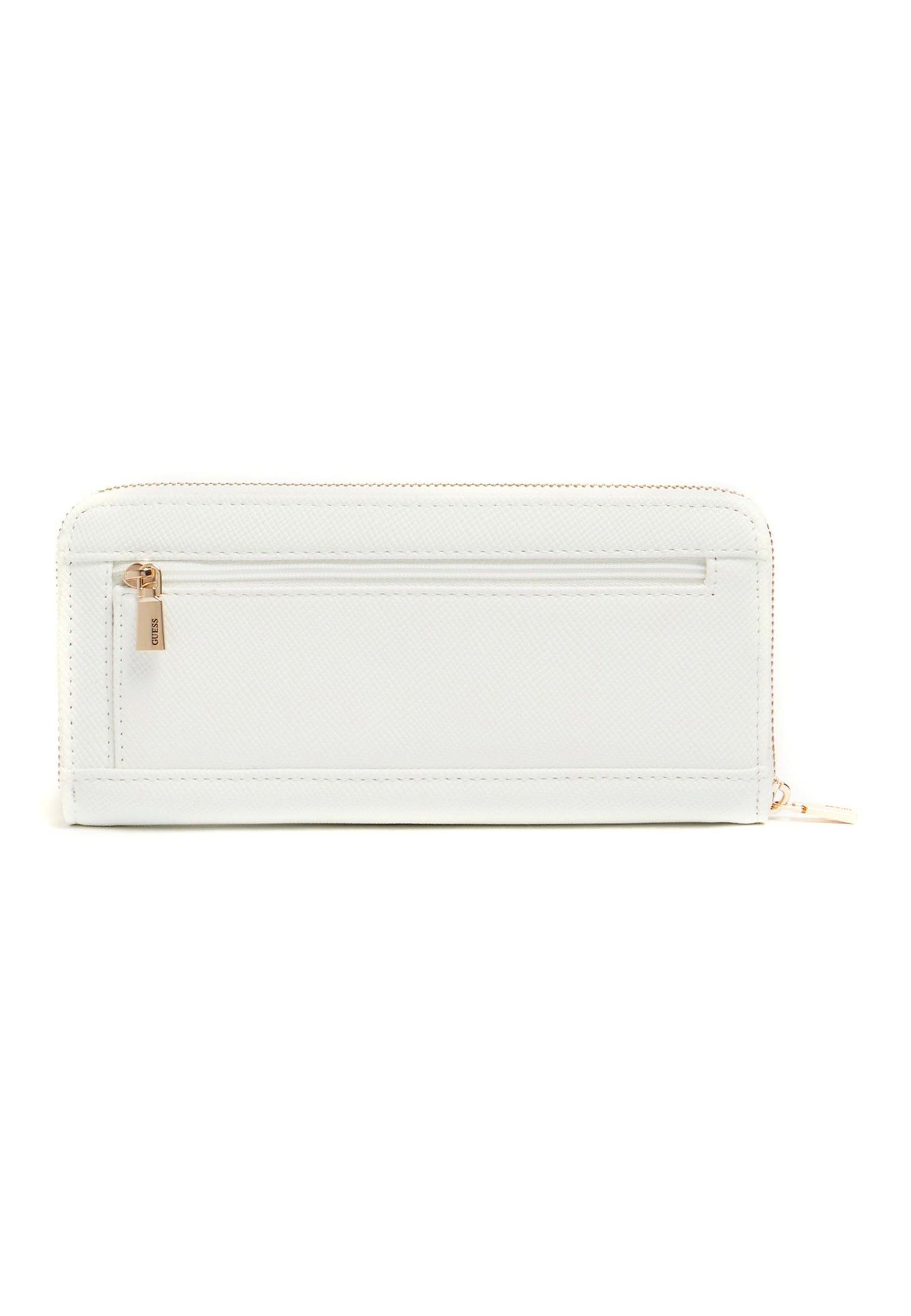 GUESS Laurel Portafoglio Zip White ZG850046 - Sandrini Calzature e Abbigliamento