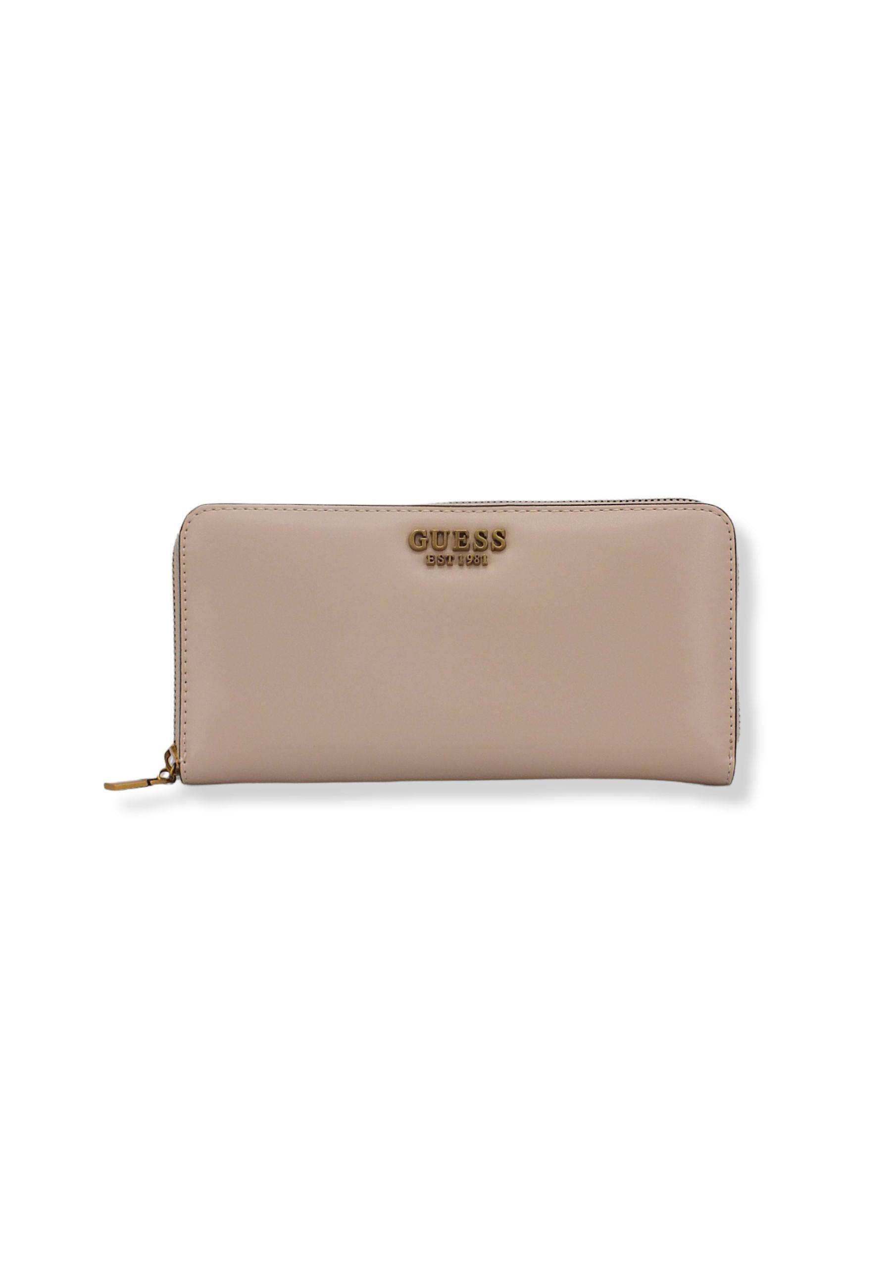GUESS Laurel Slg Portafoglio Large Donna Beige Light Rum VB850046 - Sandrini Calzature e Abbigliamento