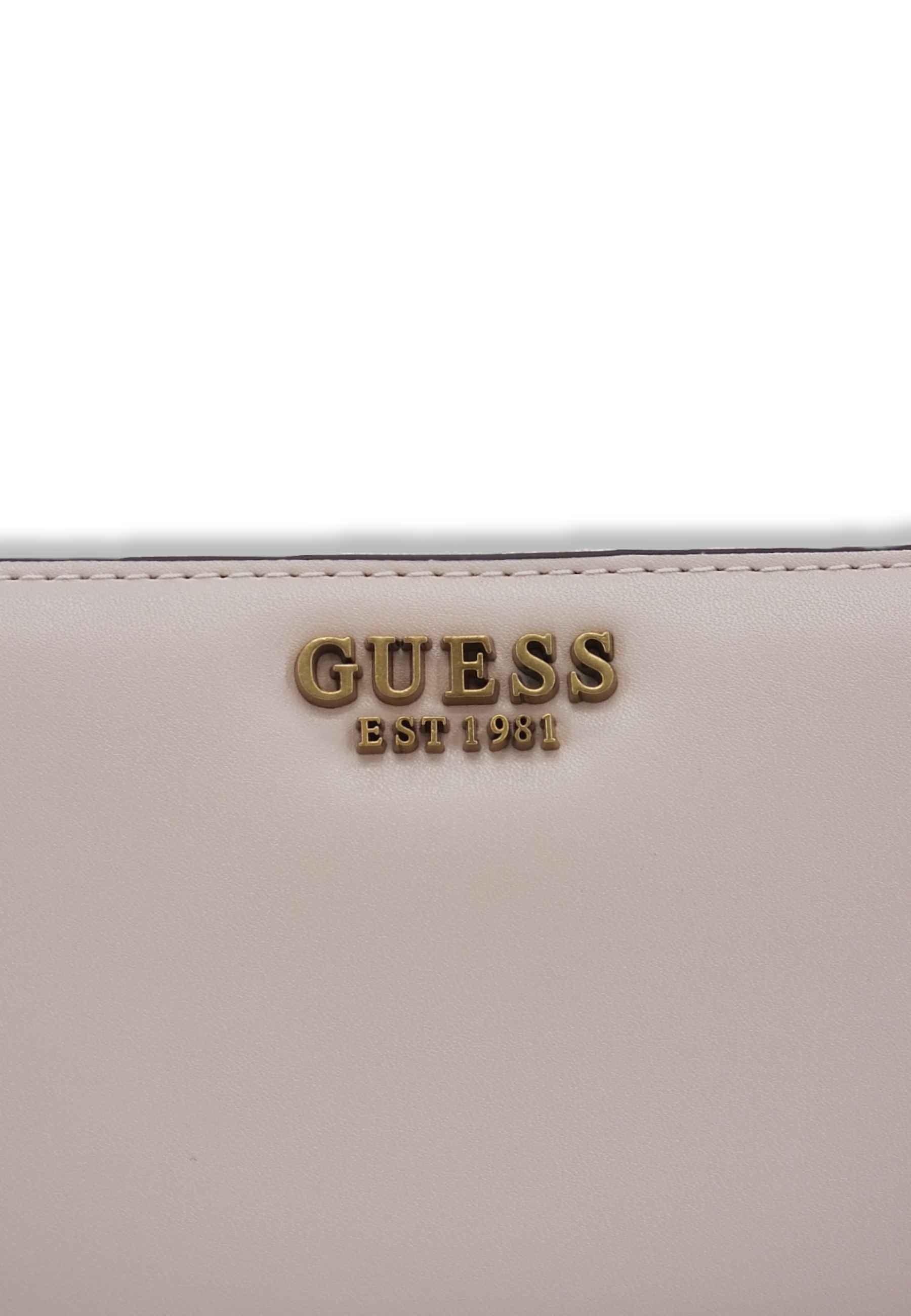 GUESS Laurel Slg Portafoglio Large Donna Beige Light Rum VB850046 - Sandrini Calzature e Abbigliamento