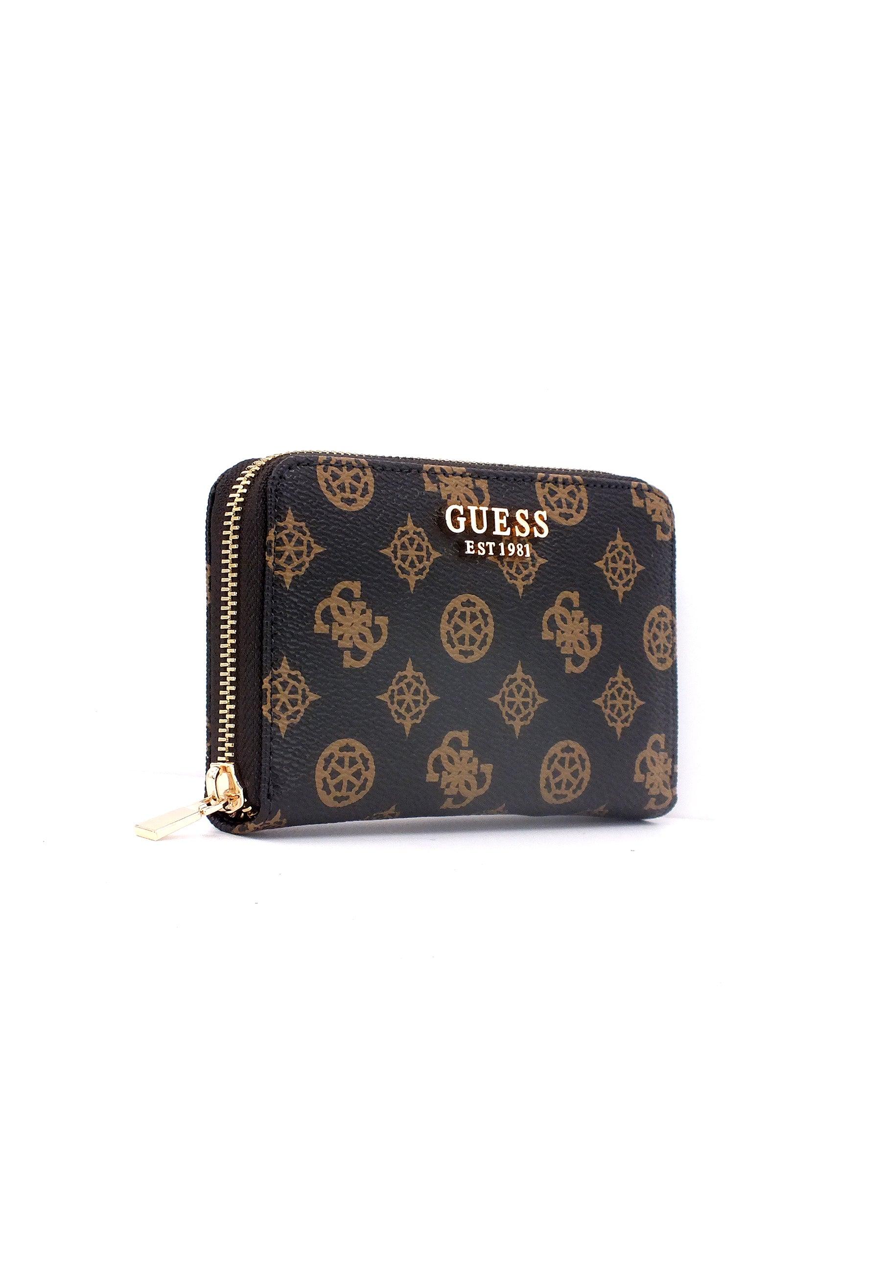 GUESS Laurel SLG Portafoglio Large Donna Mocha Logo PG850040 - Sandrini Calzature e Abbigliamento