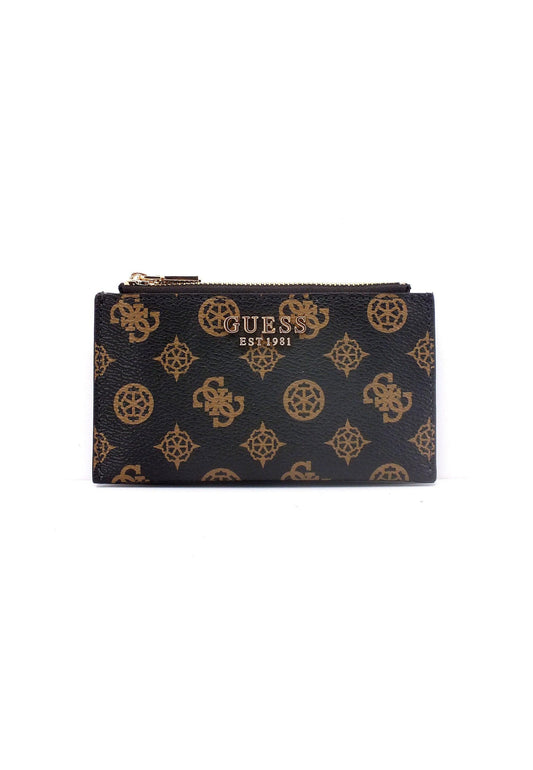 GUESS Laurel SLG Portafoglio Mid Donna Mocha Logo PG850036 - Sandrini Calzature e Abbigliamento