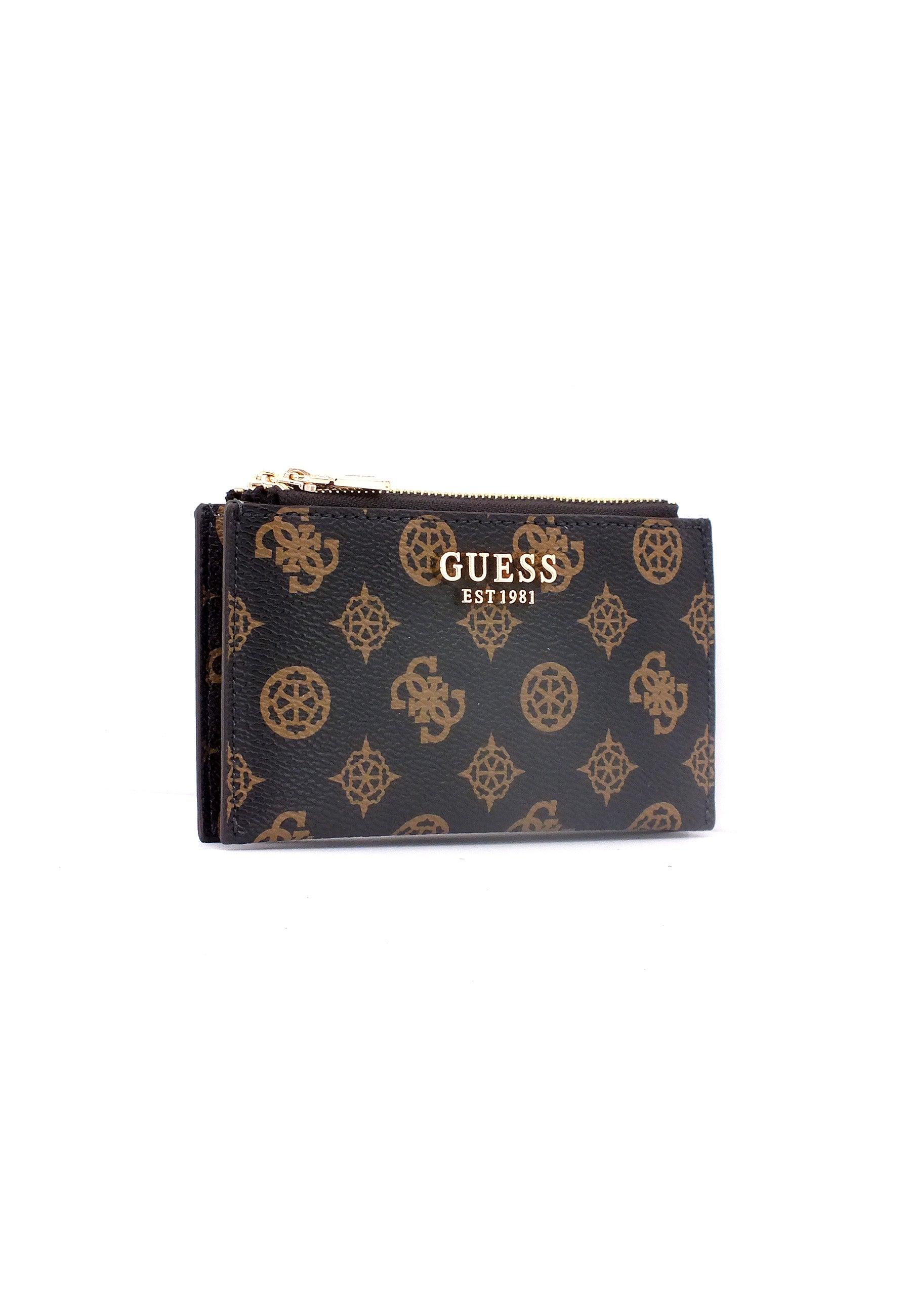 GUESS Laurel SLG Portafoglio Mid Donna Mocha Logo PG850036 - Sandrini Calzature e Abbigliamento