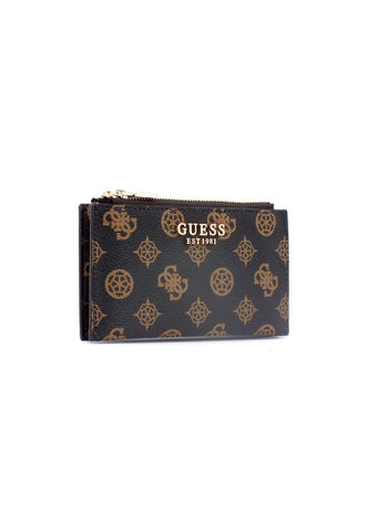 GUESS Laurel SLG Portafoglio Mid Donna Mocha Logo PG850036 - Sandrini Calzature e Abbigliamento