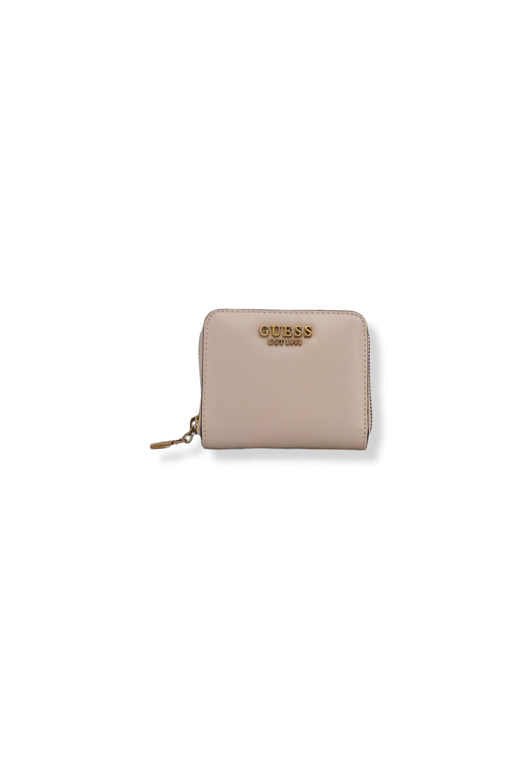 GUESS Laurel Slg Portafoglio Small Donna Zip Beige Light Rum VB080037 - Sandrini Calzature e Abbigliamento
