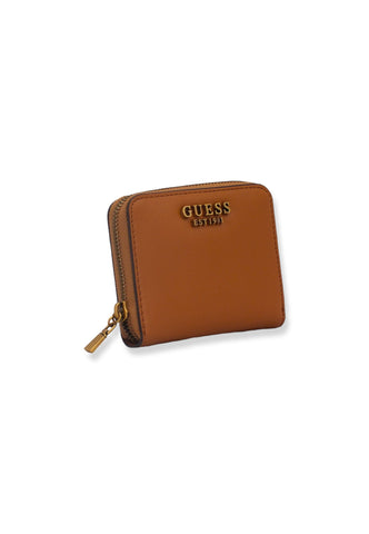 GUESS Laurel Slg Portafoglio Small Donna Zip Marrone Cognac VB850037 - Sandrini Calzature e Abbigliamento
