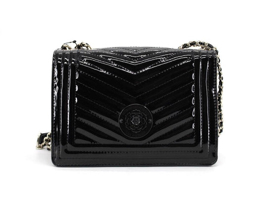 GUESS Lida Flap Borsa Vernice Black Patent TG812721 - Sandrini Calzature e Abbigliamento