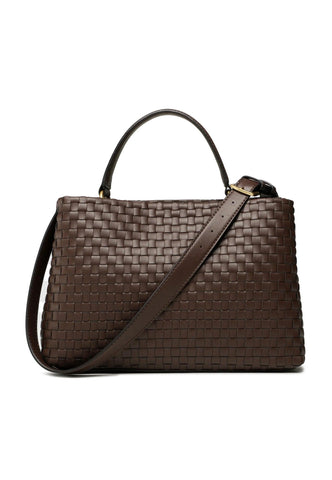 GUESS Lisbet Borsa Satchel Mahogany Marrone WA877406 - Sandrini Calzature e Abbigliamento