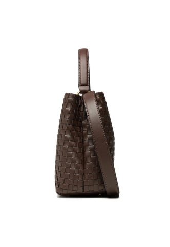 GUESS Lisbet Borsa Satchel Mahogany Marrone WA877406 - Sandrini Calzature e Abbigliamento