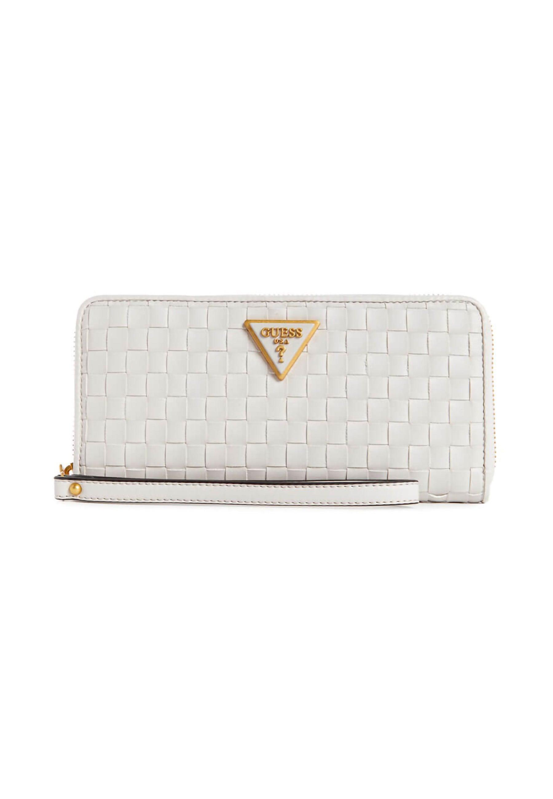 GUESS Lisbet SLG Portafoglio Donna Stone Bianco WA877446 - Sandrini Calzature e Abbigliamento