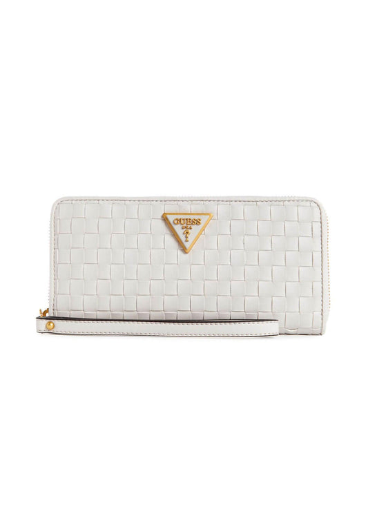 GUESS Lisbet SLG Portafoglio Donna Stone Bianco WA877446 - Sandrini Calzature e Abbigliamento