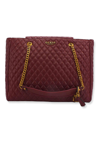 GUESS Maila Borsa Tote Bordeaux Merlot QB866123 - Sandrini Calzature e Abbigliamento
