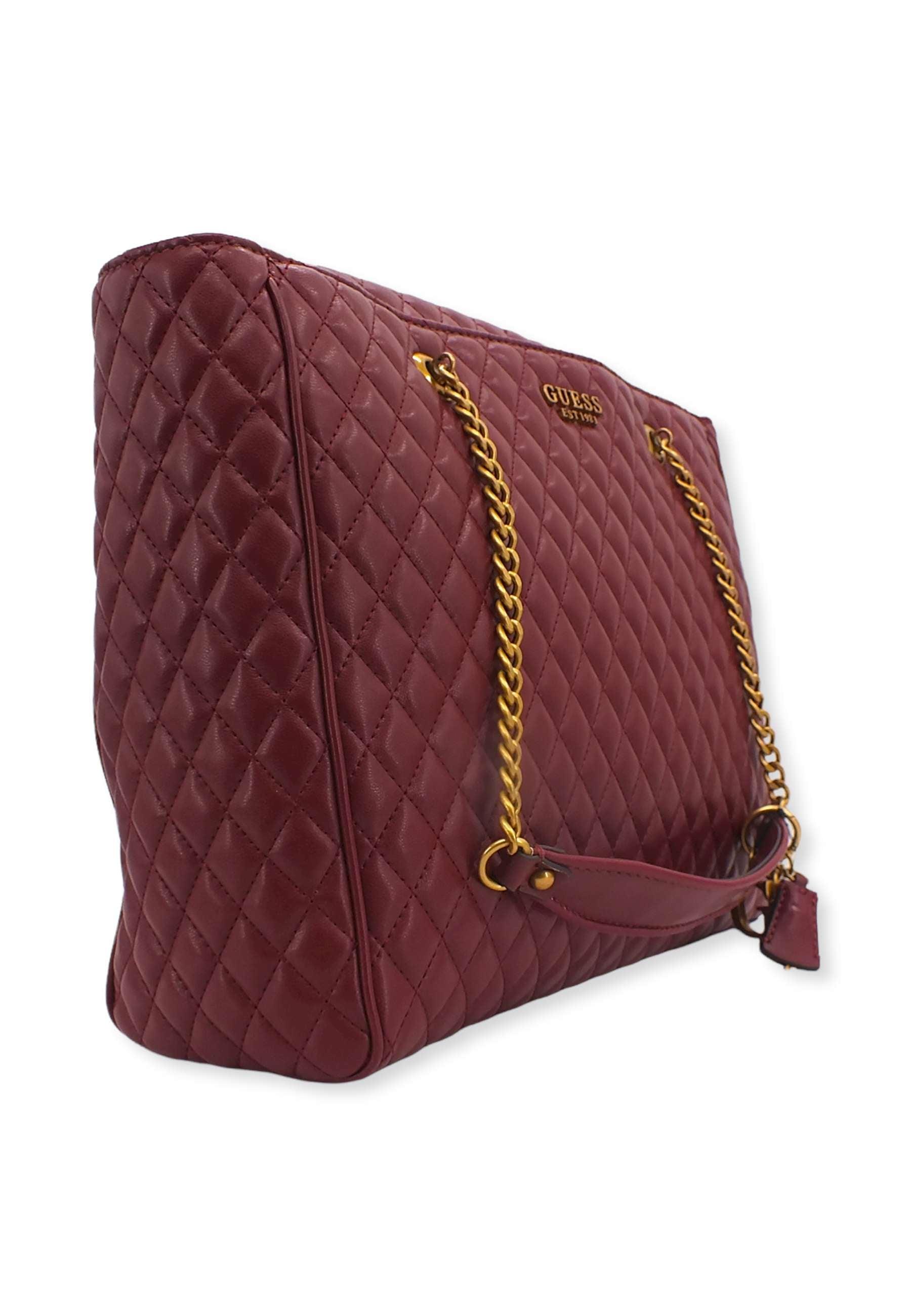GUESS Maila Borsa Tote Bordeaux Merlot QB866123 - Sandrini Calzature e Abbigliamento