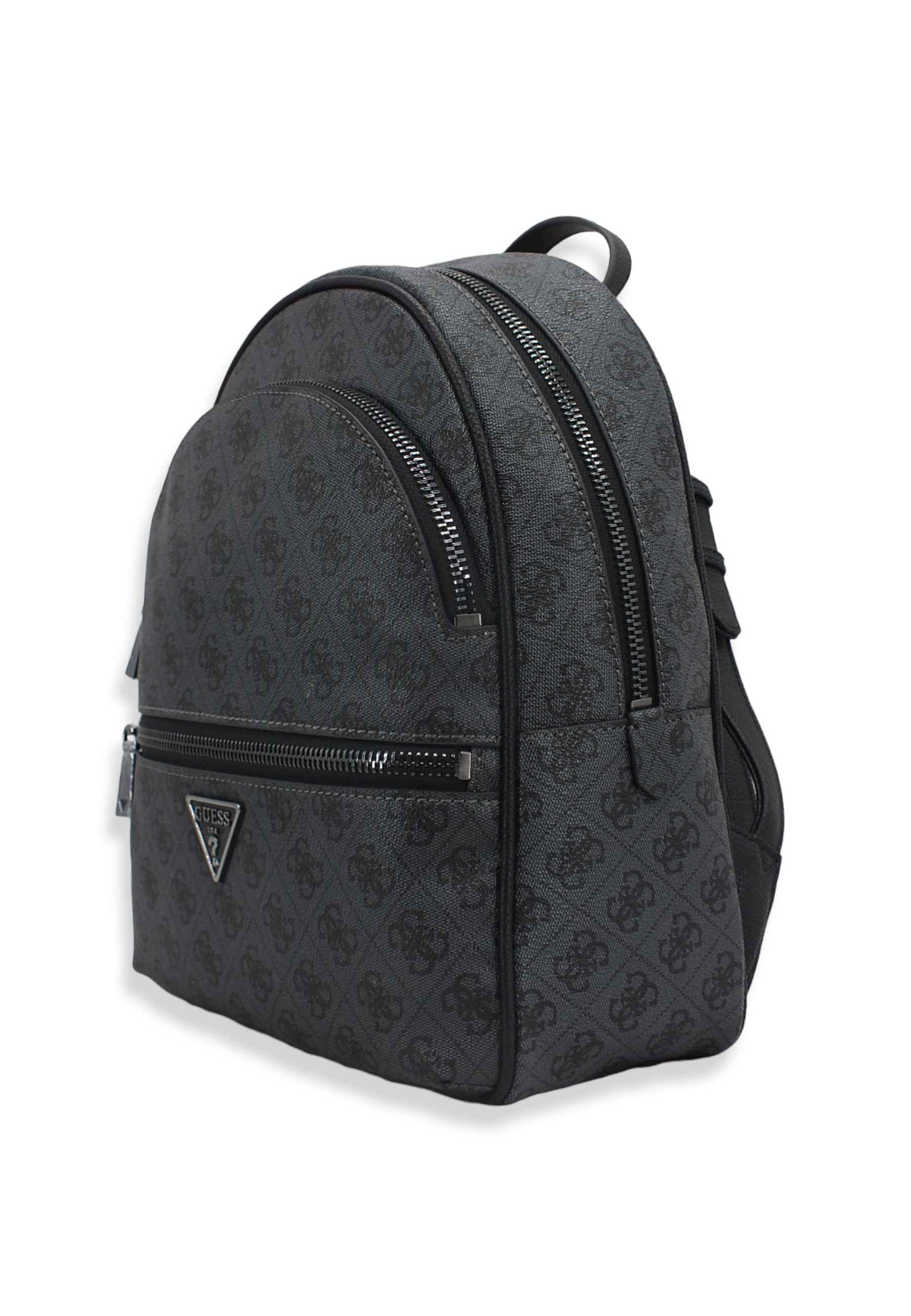 GUESS Manhattan Backpack Large Zaino Donna Grigio Coal Logo SM699433 - Sandrini Calzature e Abbigliamento