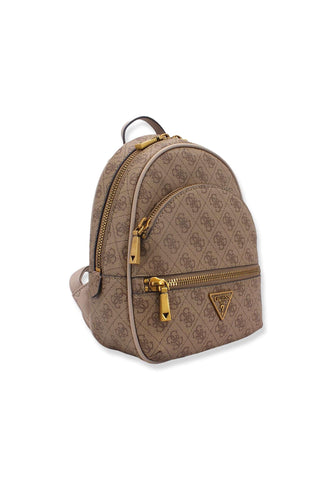 GUESS Manhattan Backpack Zaino Donna Marrone Latte Logo SB699432 - Sandrini Calzature e Abbigliamento