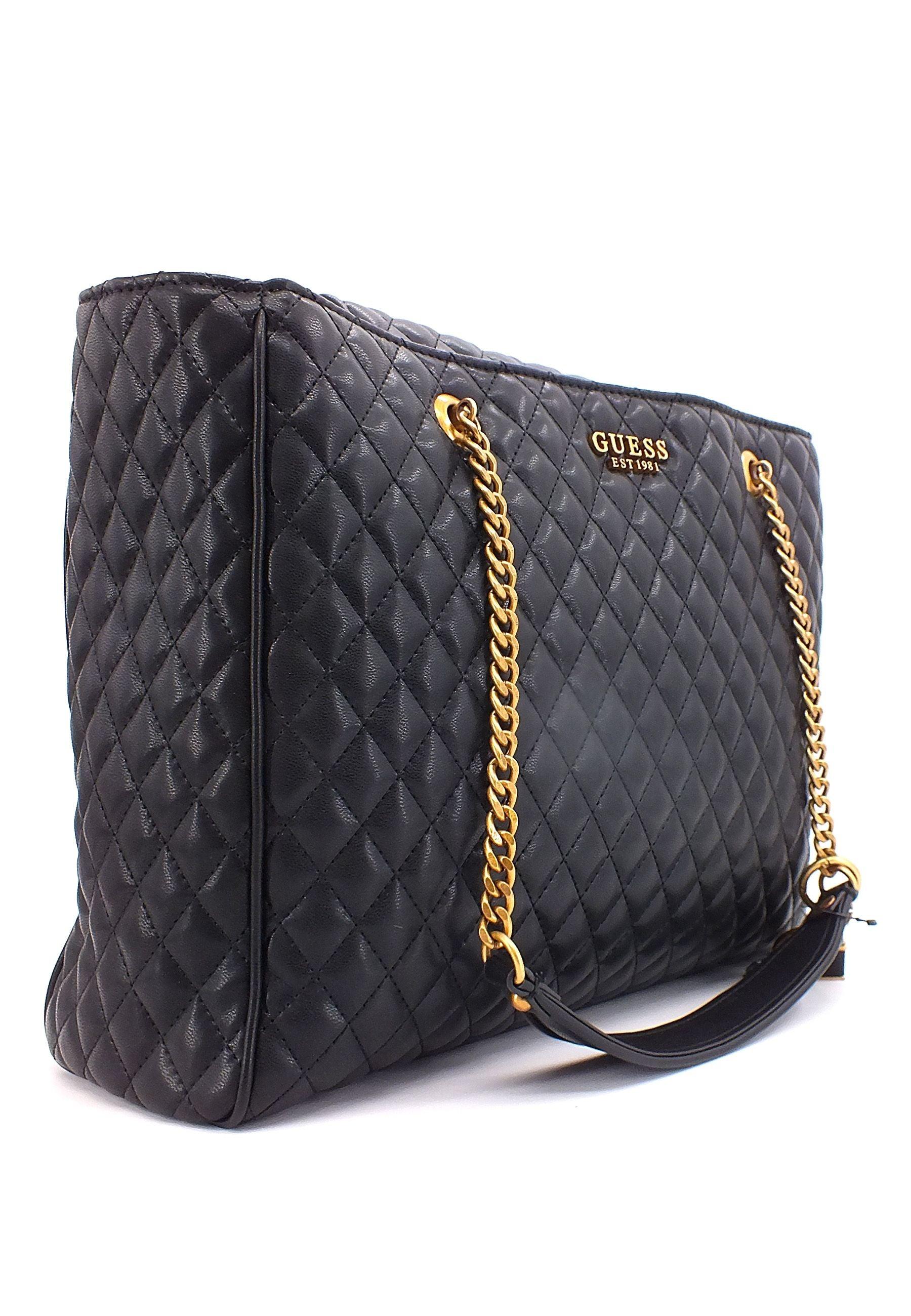 GUESS Manila Borsa Tote Donna Black QB866123 - Sandrini Calzature e Abbigliamento