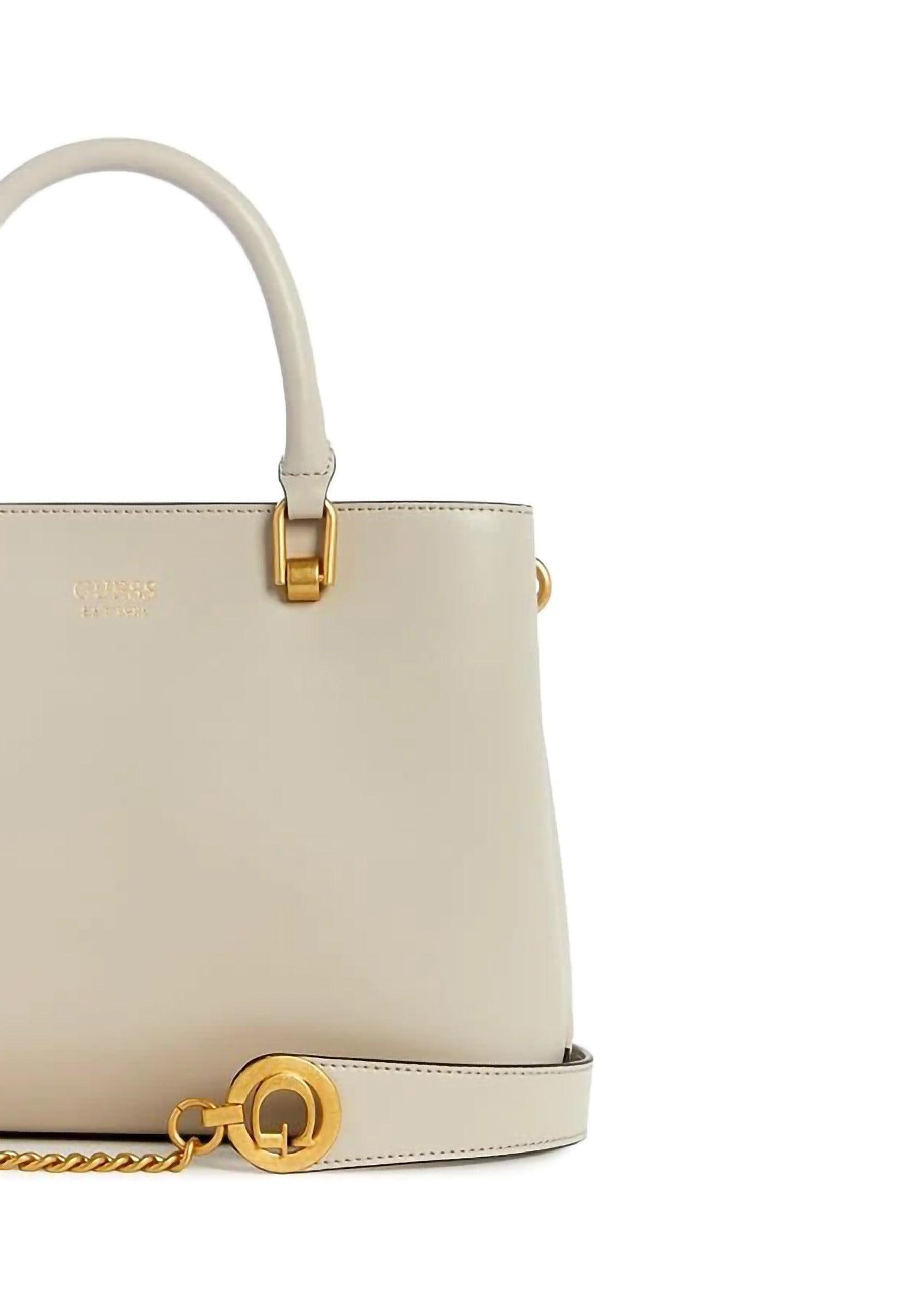 GUESS Masie Borsa Girlfriend Satchel Donna Stone Beige VA919006 - Sandrini Calzature e Abbigliamento