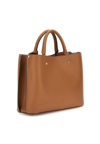 GUESS Meridian Borsa Girlfriend Satchel Donna Cognac Marrone BG877806 - Sandrini Calzature e Abbigliamento