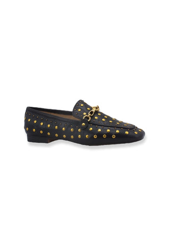 GUESS Mocassino Donna Borchie Gold Black FL7MATLEA14 - Sandrini Calzature e Abbigliamento