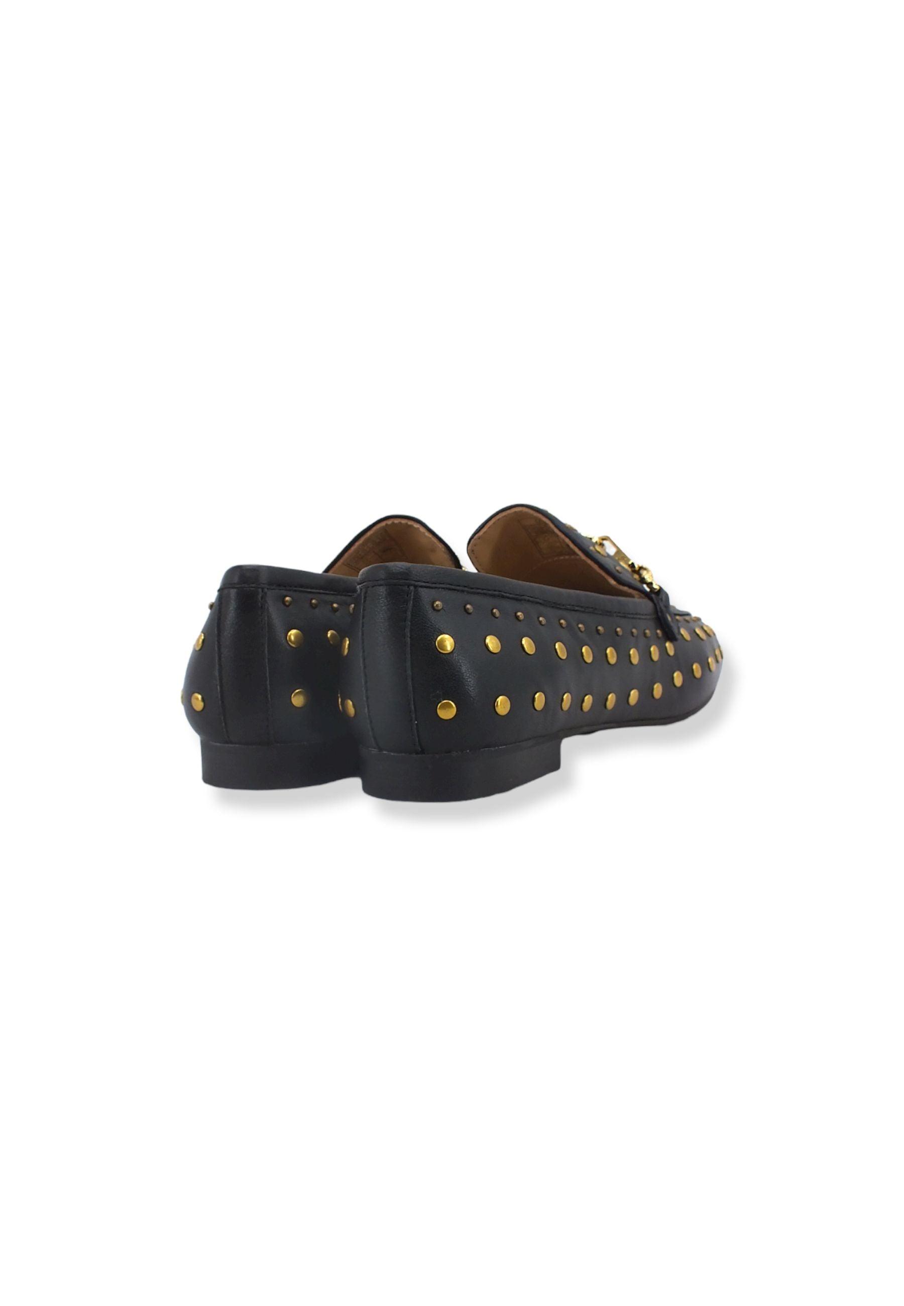 GUESS Mocassino Donna Borchie Gold Black FL7MATLEA14 - Sandrini Calzature e Abbigliamento