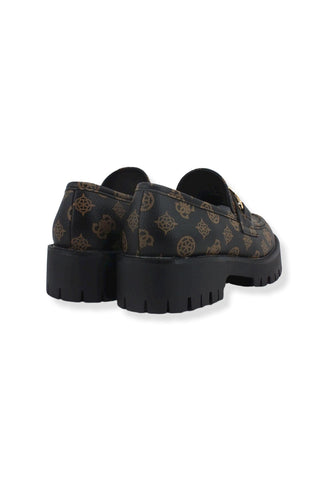 GUESS Mocassino Donna Loghi Brown Ocra FL7ILRFAL14 - Sandrini Calzature e Abbigliamento