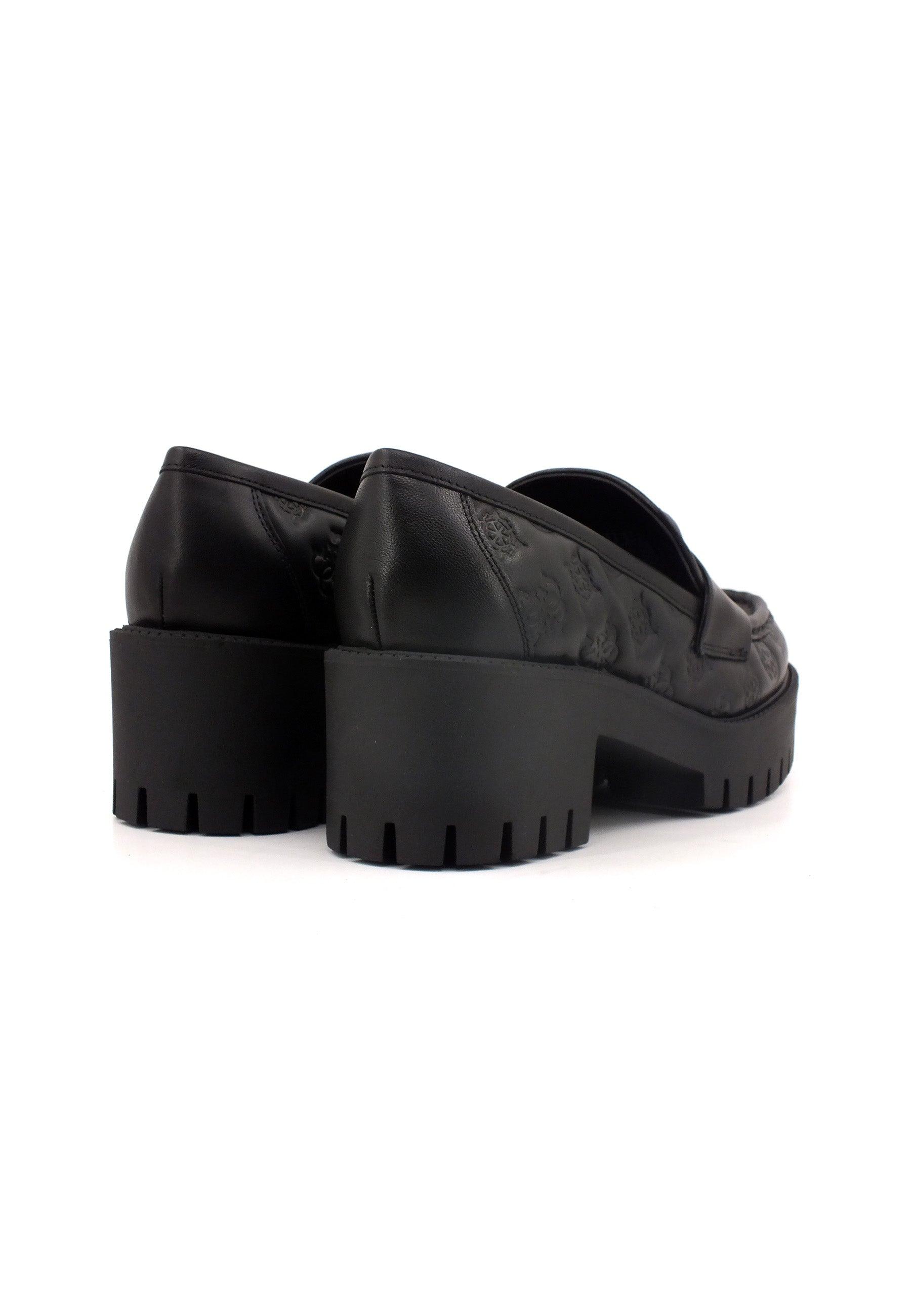 GUESS Mocassino Tacco Donna Black FL8WNYLEA14 - Sandrini Calzature e Abbigliamento