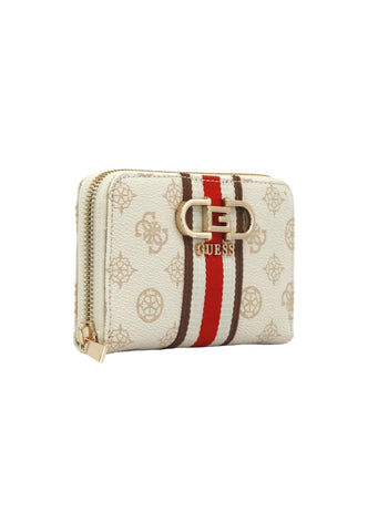 GUESS Nelka SLG Portafoglio Donna Cream Logo PG930740 - Sandrini Calzature e Abbigliamento