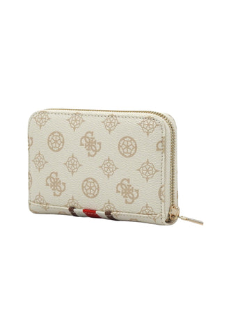 GUESS Nelka SLG Portafoglio Donna Cream Logo PG930740 - Sandrini Calzature e Abbigliamento