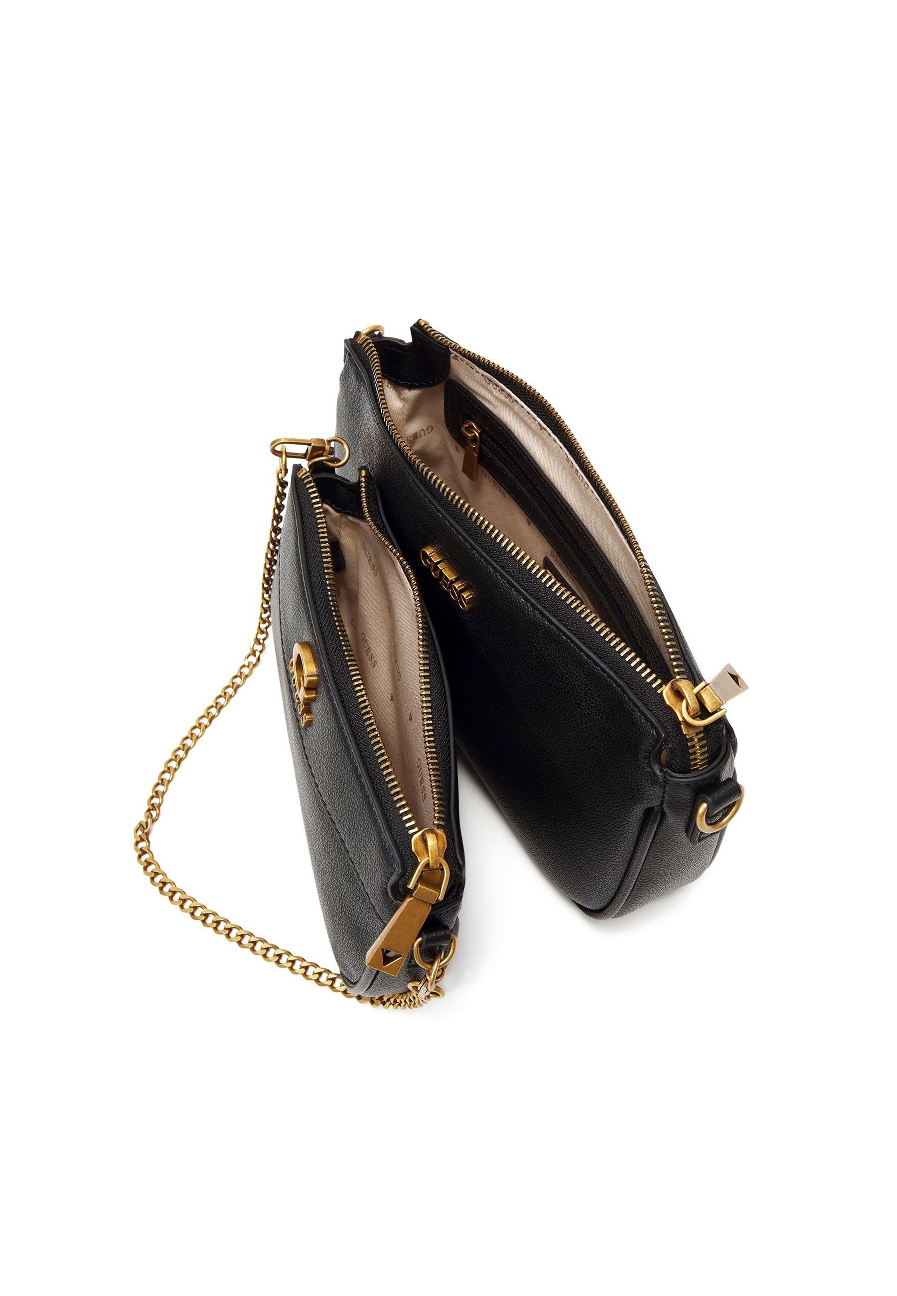 GUESS Nell Borsa Double Black VB867870 - Sandrini Calzature e Abbigliamento