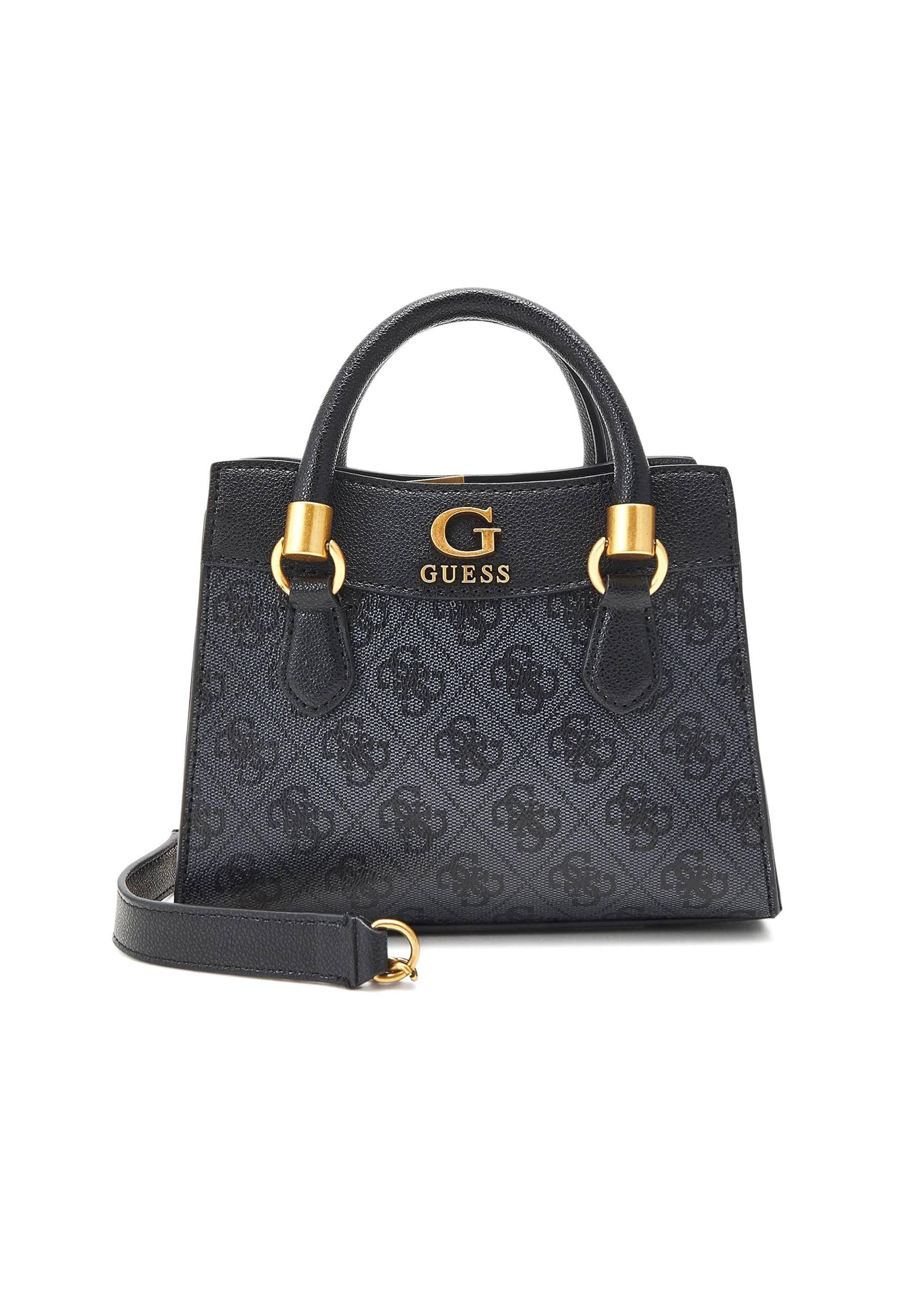 GUESS Nell Logo Borsa Satchel Mini Coal SB873576 - Sandrini Calzature e Abbigliamento