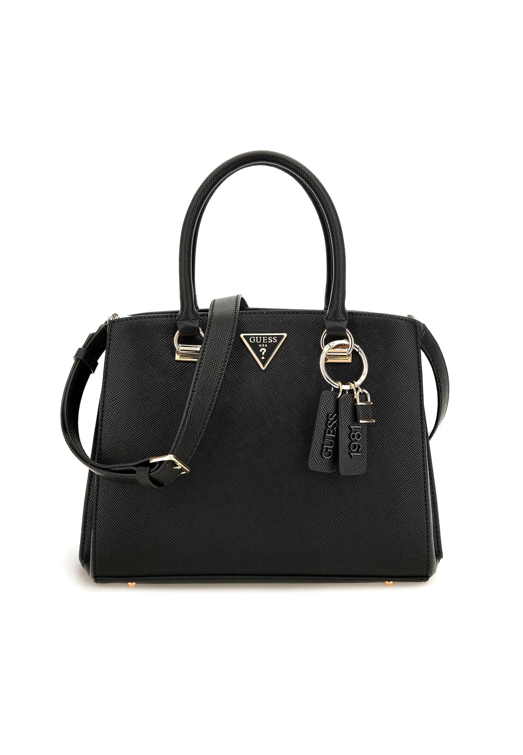 GUESS Noelle Borsa Satchel Girlfriend Black ZG787906 - Sandrini Calzature e Abbigliamento